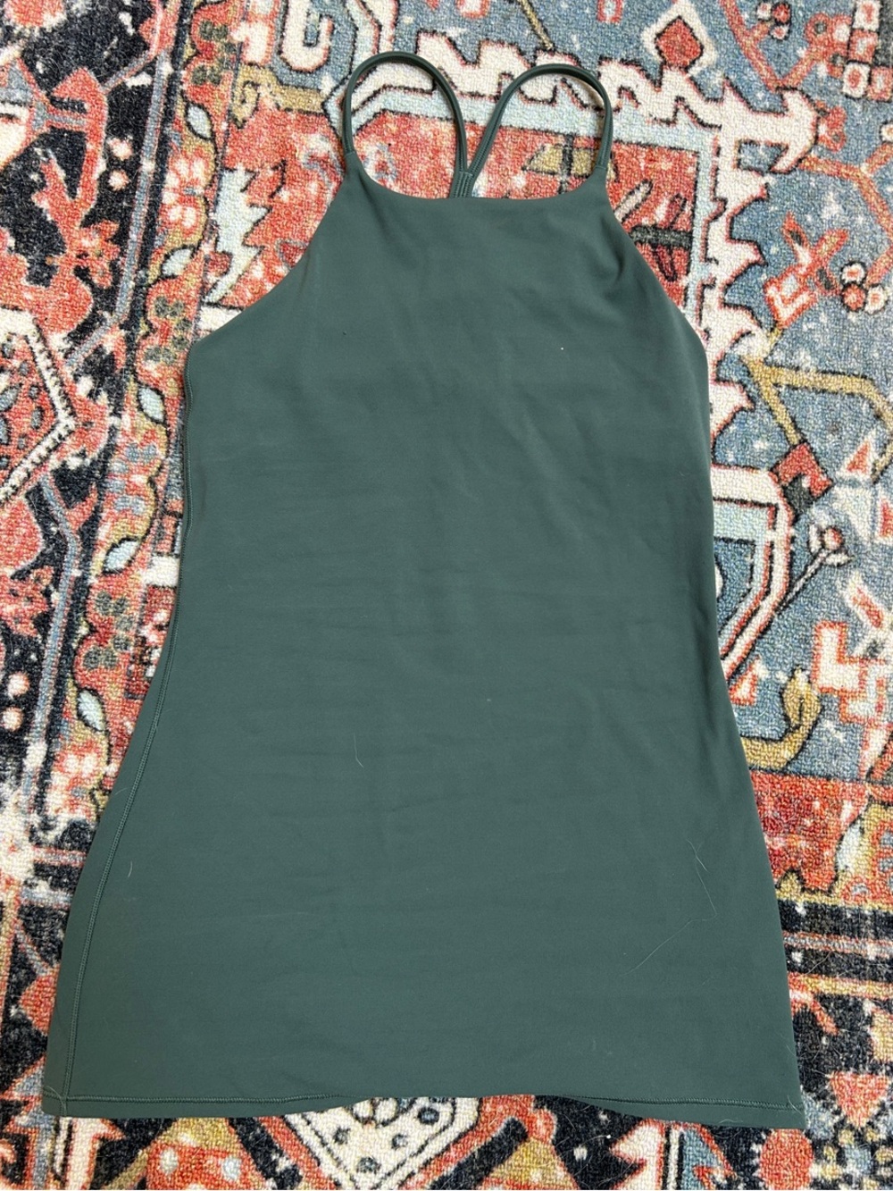 lululemon athletica Forest Green Slim Halter Tank